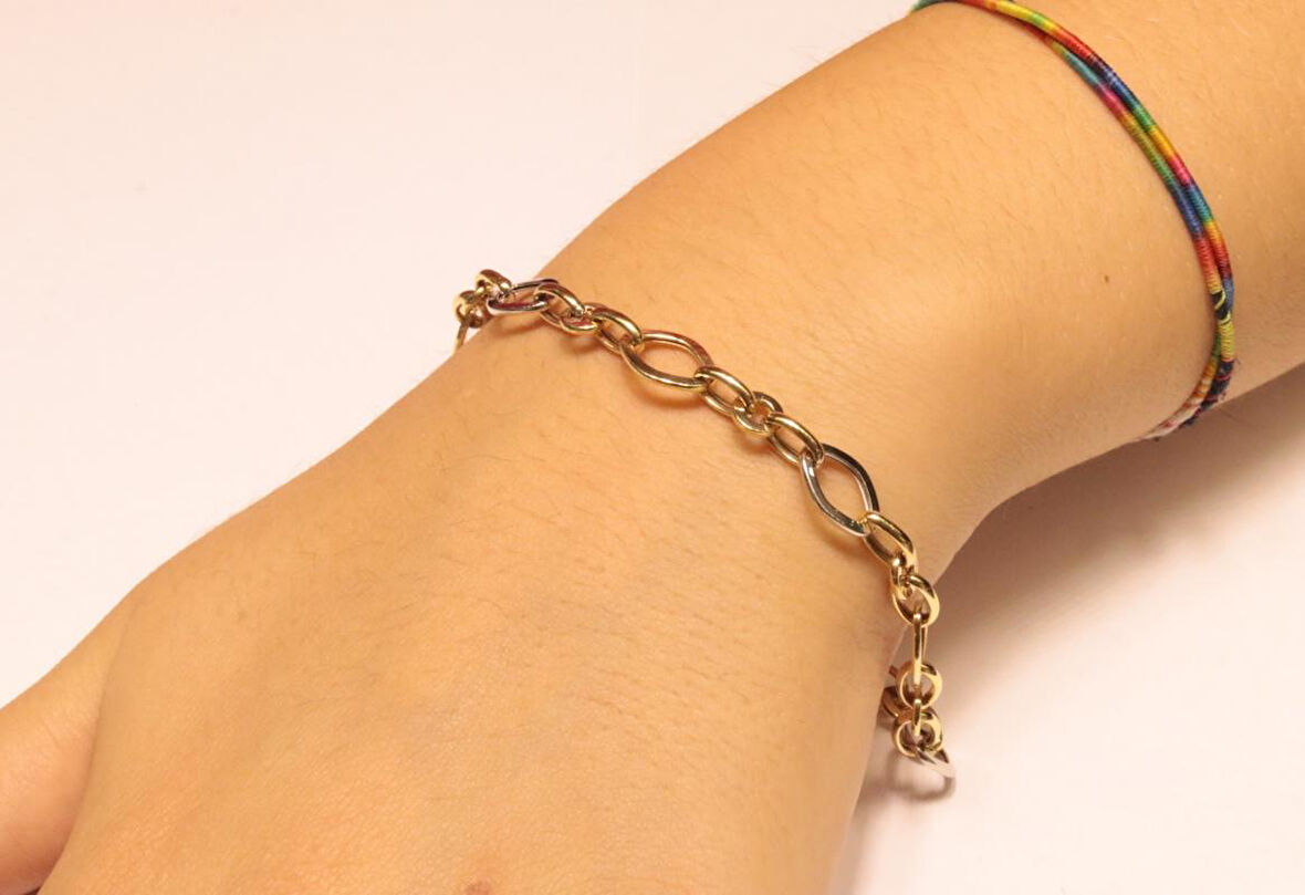 Altın Taşsız Künye-Bileklik