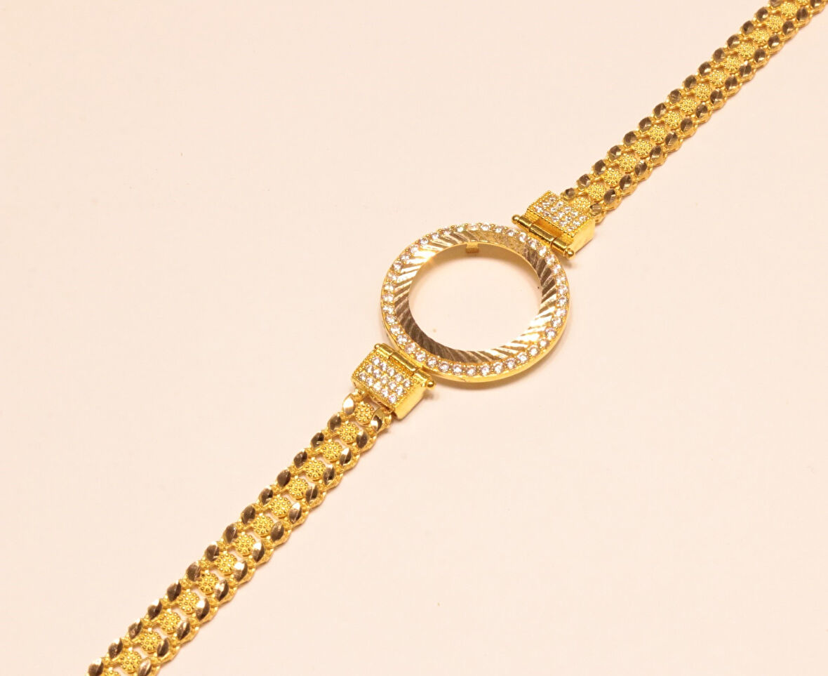 Çeyrek Altın İçin Çerçeve Bileklik