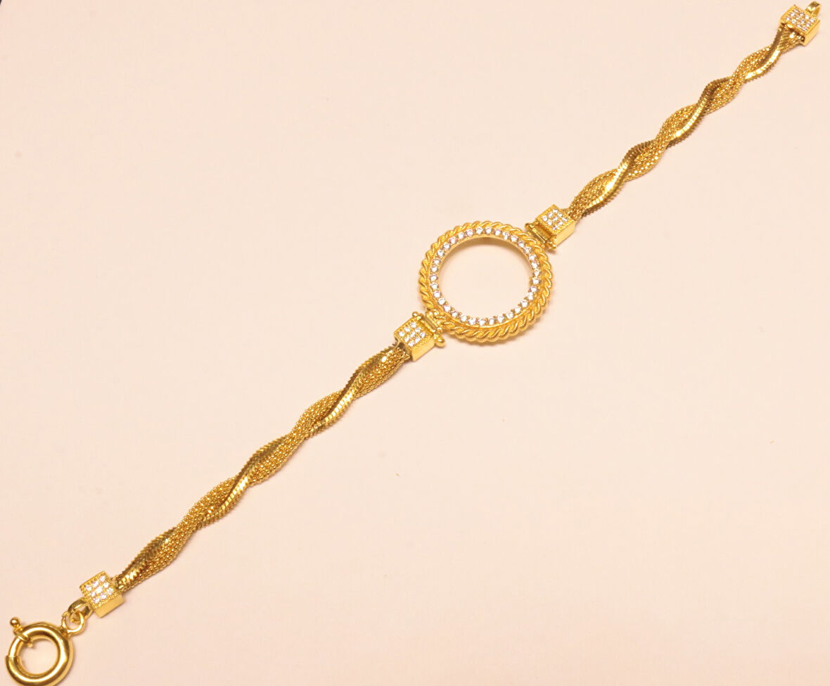 Çeyrek Altın İçin Çerçeve Bileklik