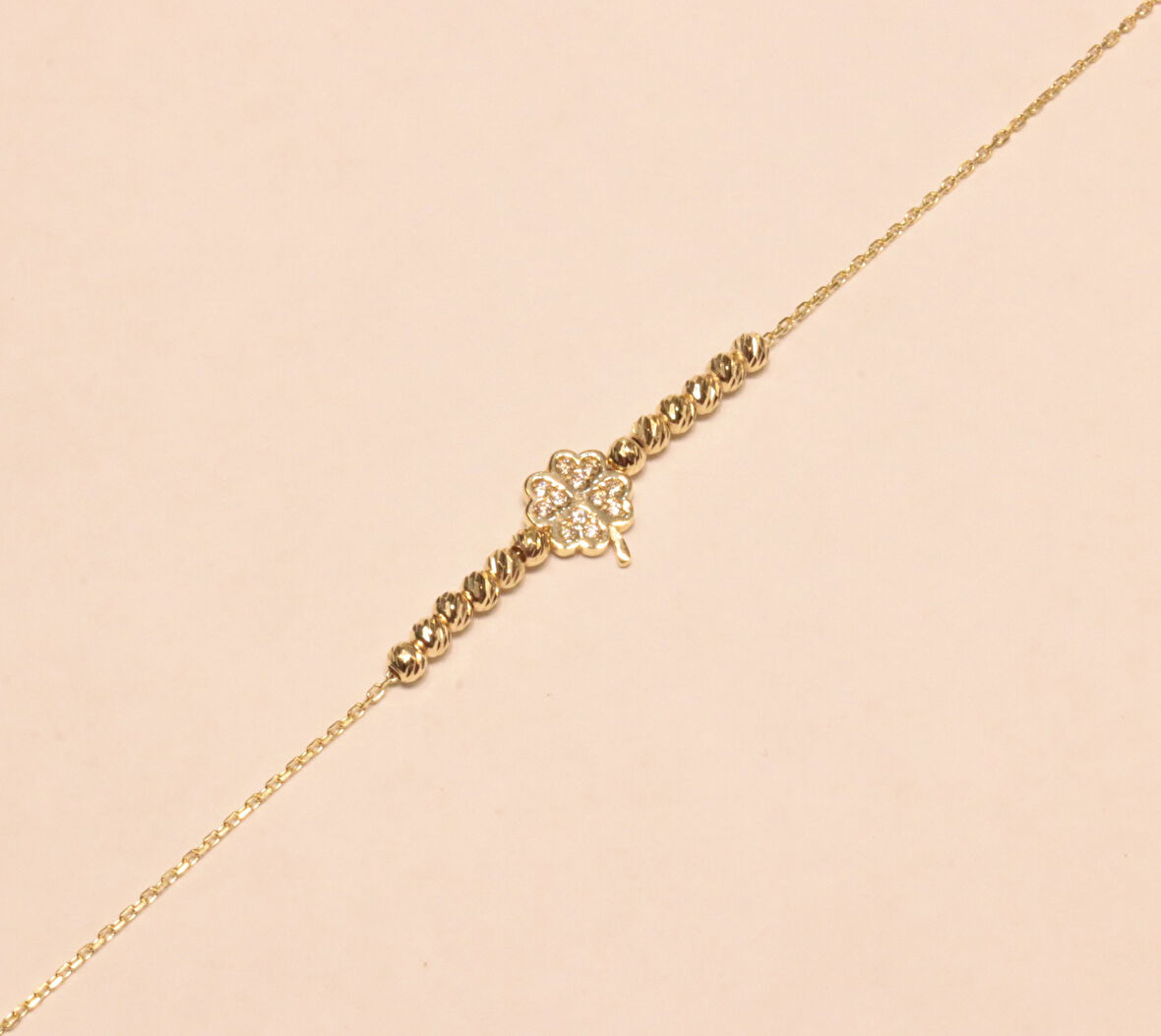 Altın Yonca Model Bileklik