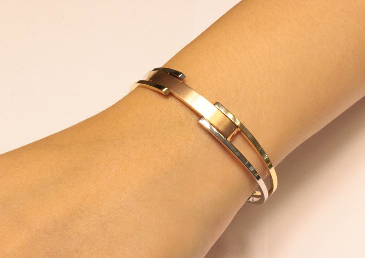 14 Ayar Altın Kaburga Kelepçe Bilezik 2278