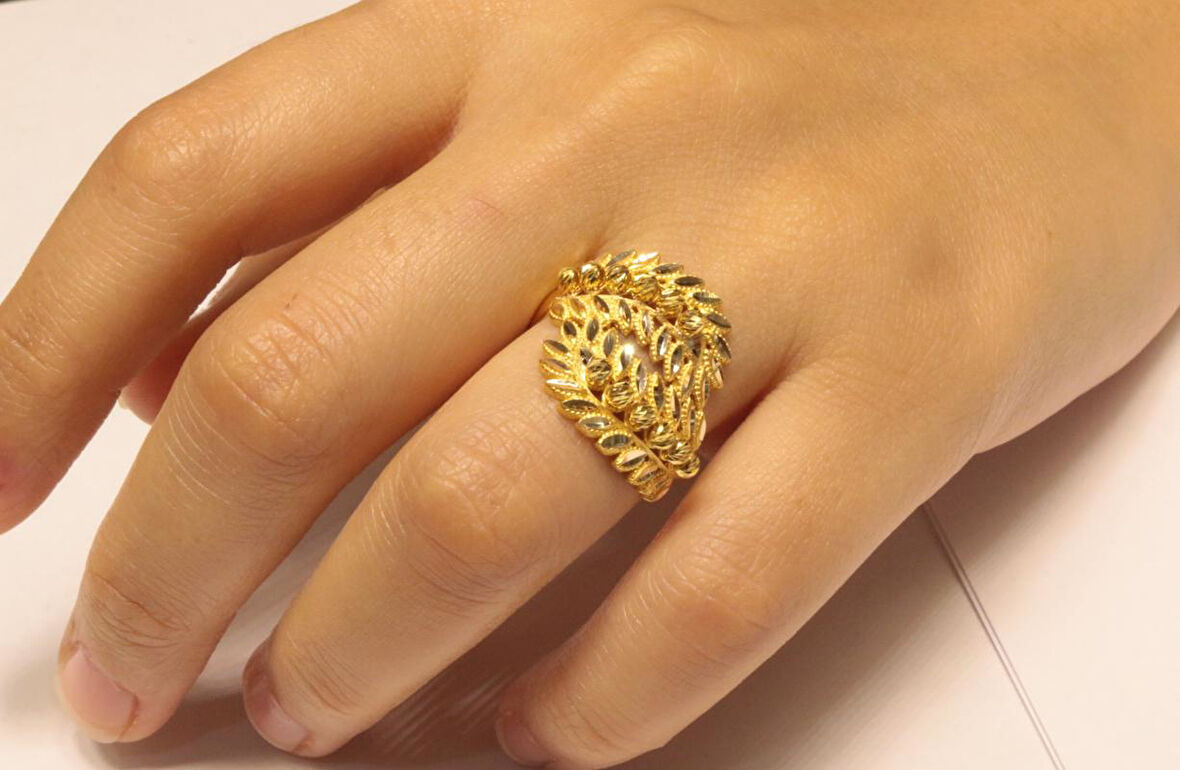 14 Ayar Altın Taşsız  Dorika Toplu Yüzük