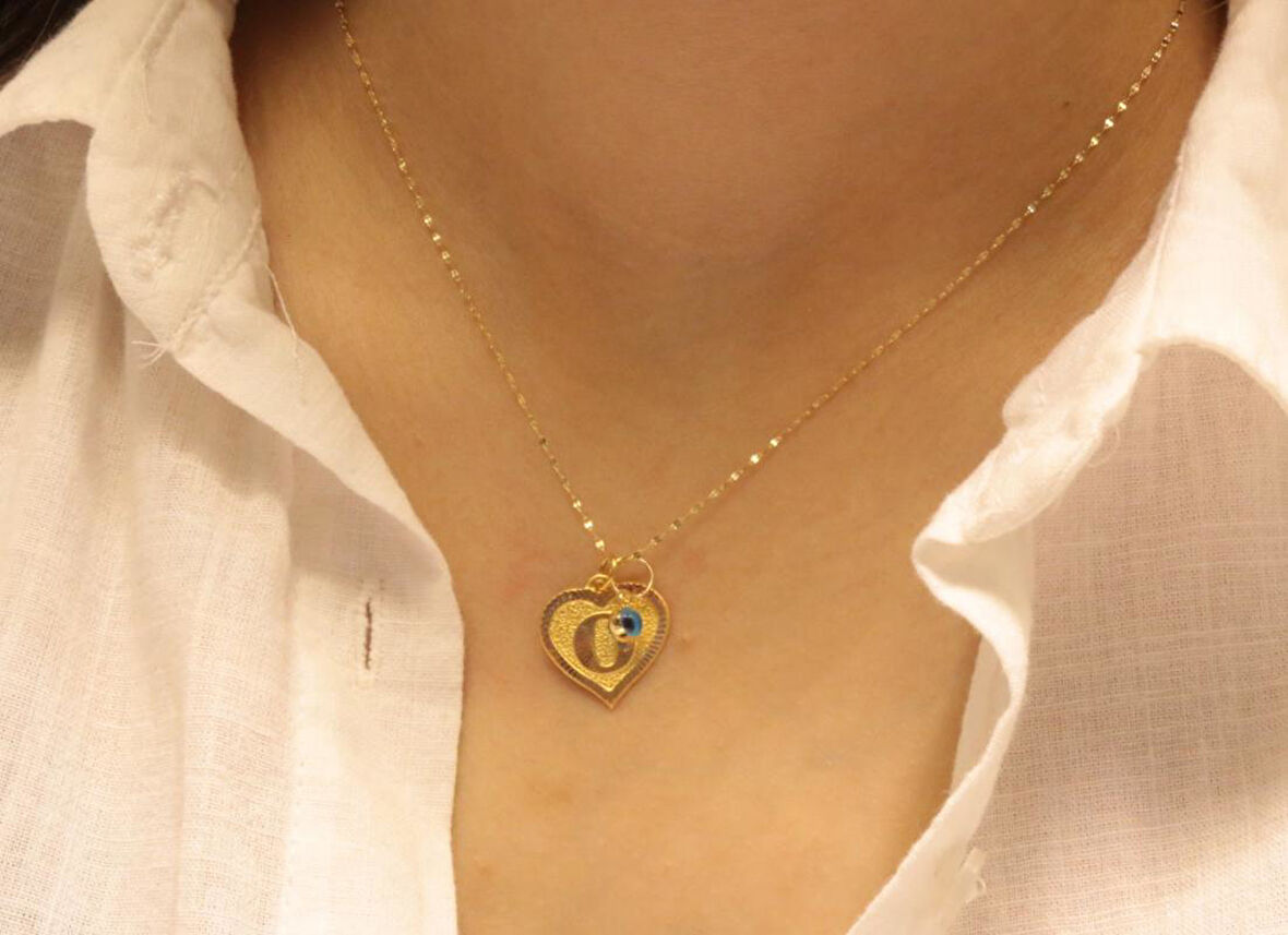 14 Ayar Altın O Harfli Aynalı Zincir