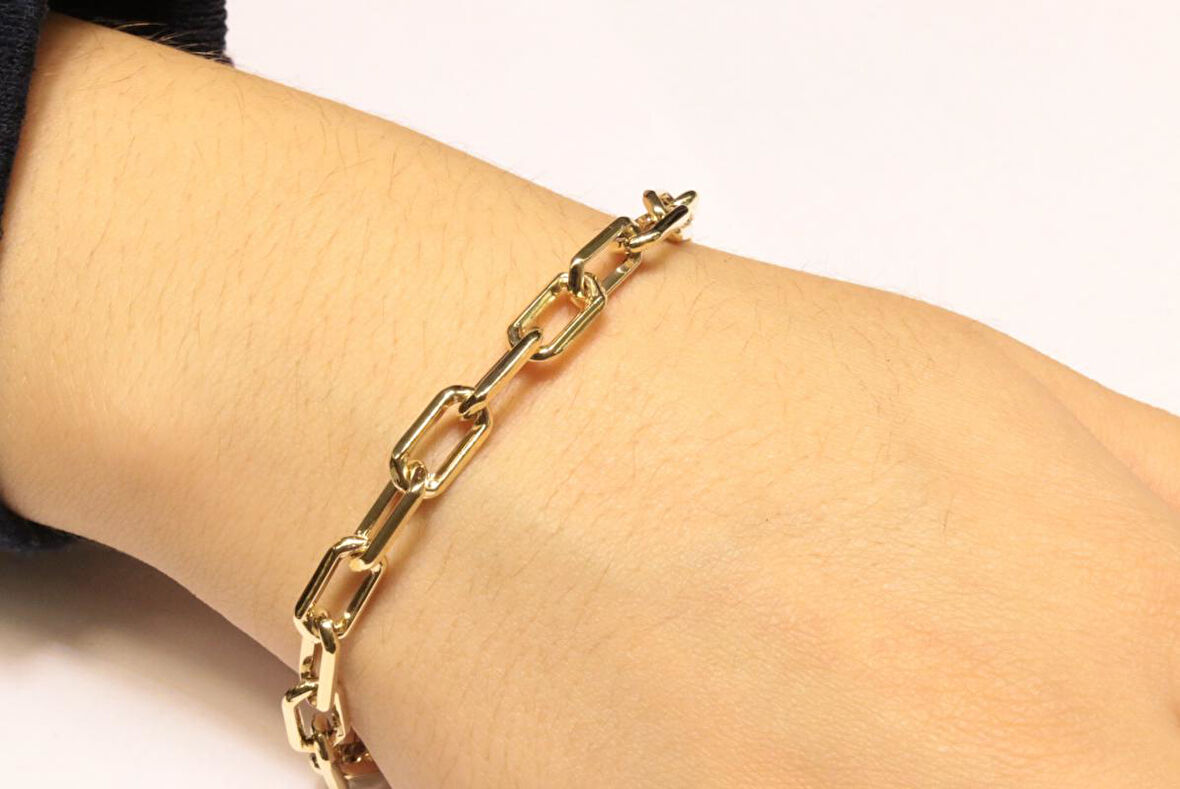 14 Ayar Altın  Ataç Model Bileklik