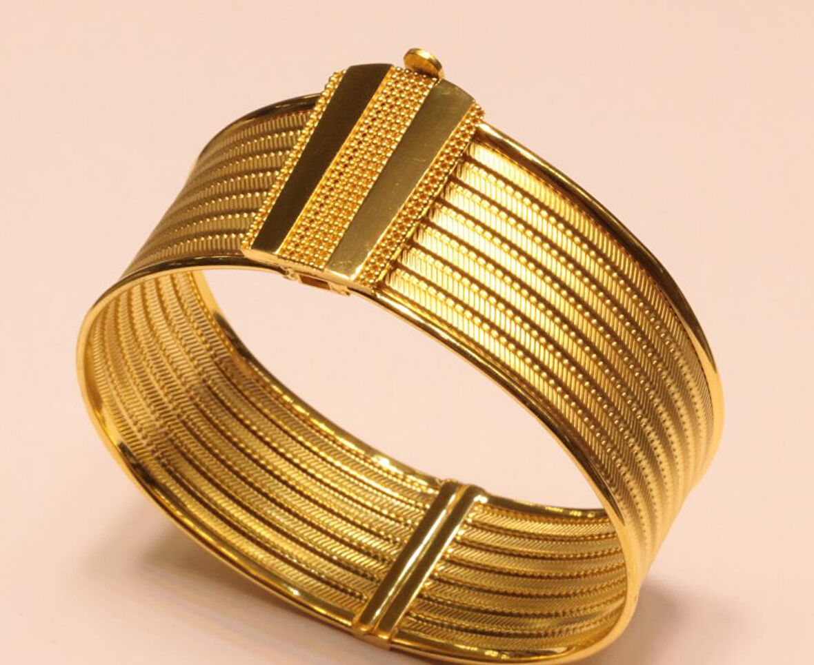 Altın Rize Model Hasır Kelepçe Bilezik 32066