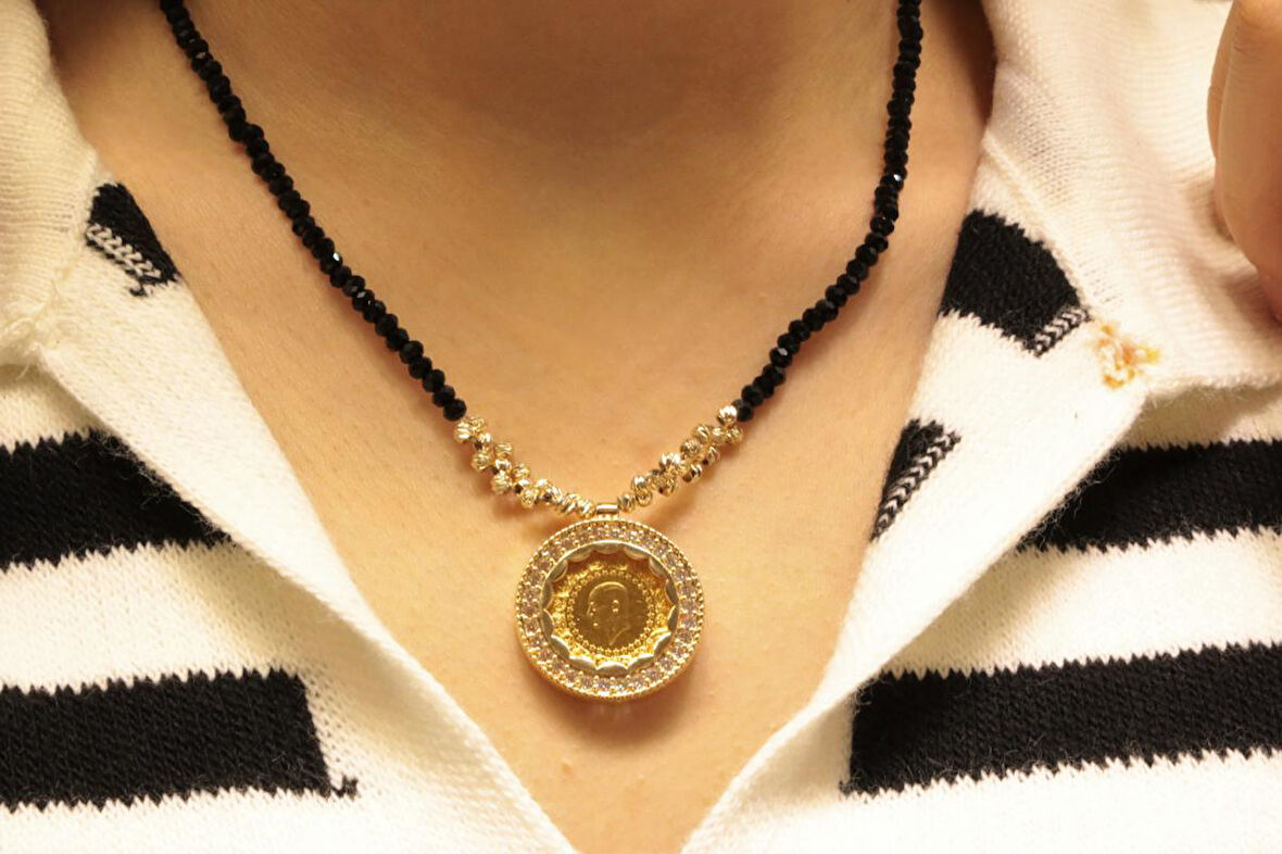 Çeyrek Altın Kolye cz21