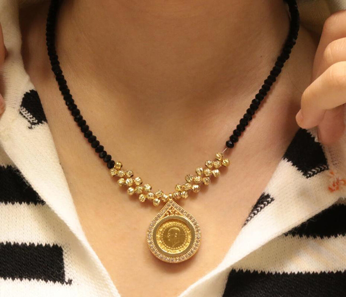 Çeyrek Altın Kolye cz29