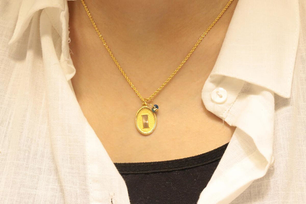 Altın Nostaljik I Harfli Halat Zincir