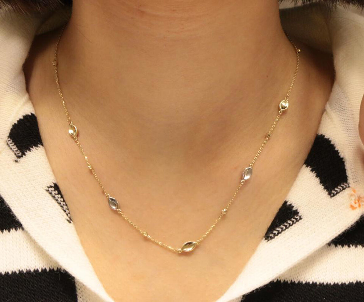 14 Ayar Altın Damla Model Zincir