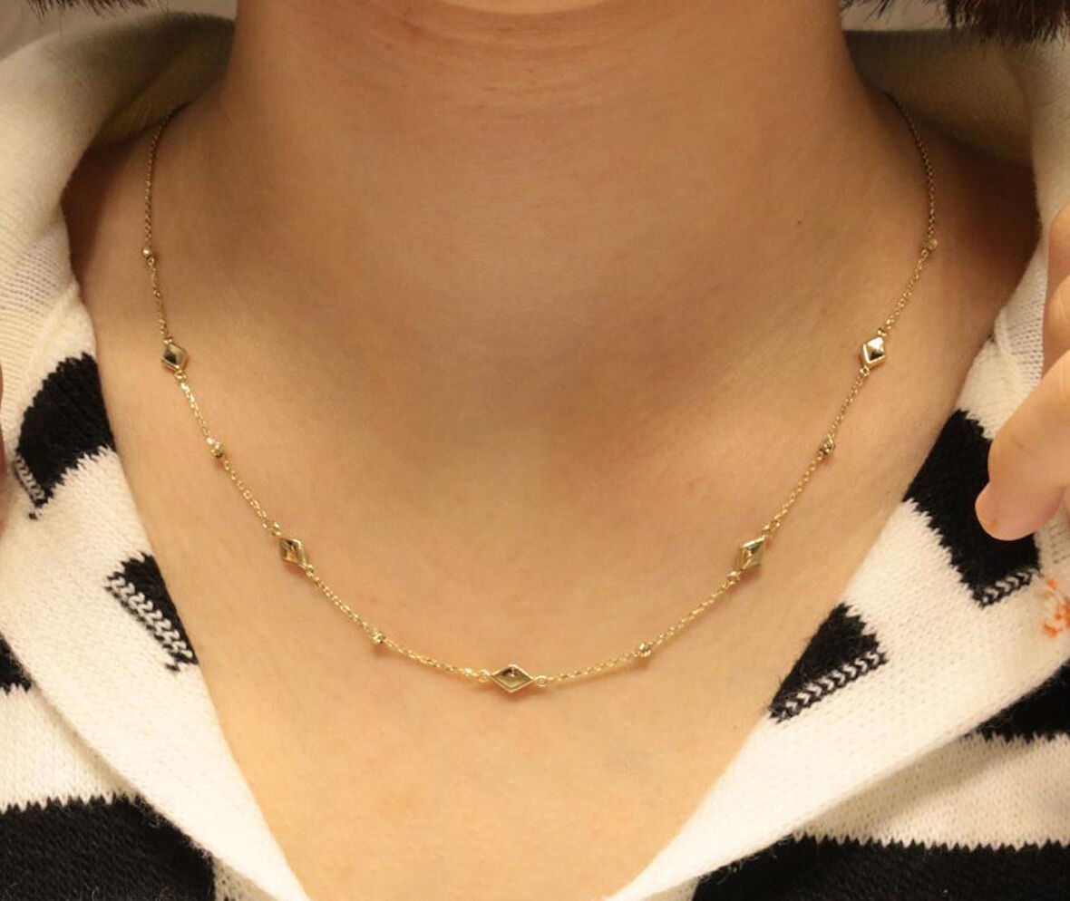 14 Ayar Altın Dorika Toplu Zincir