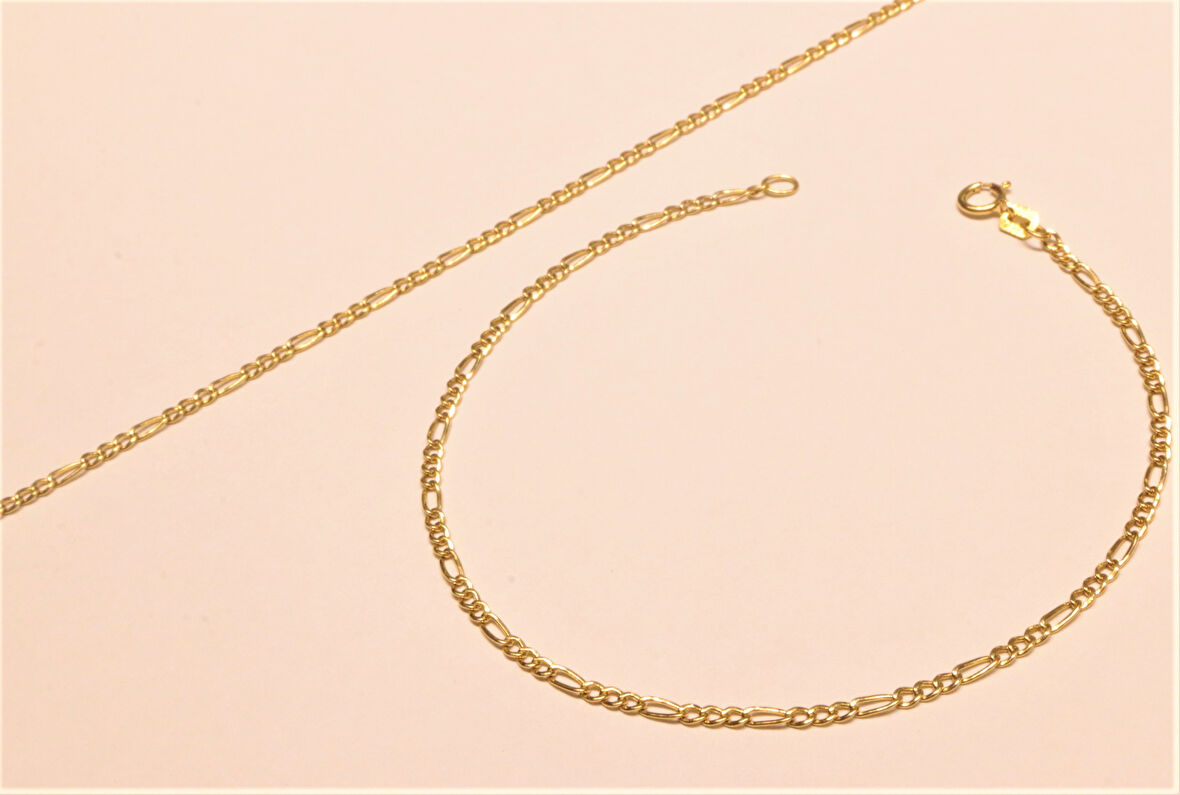 14 Ayar Altın Figaro Bileklik