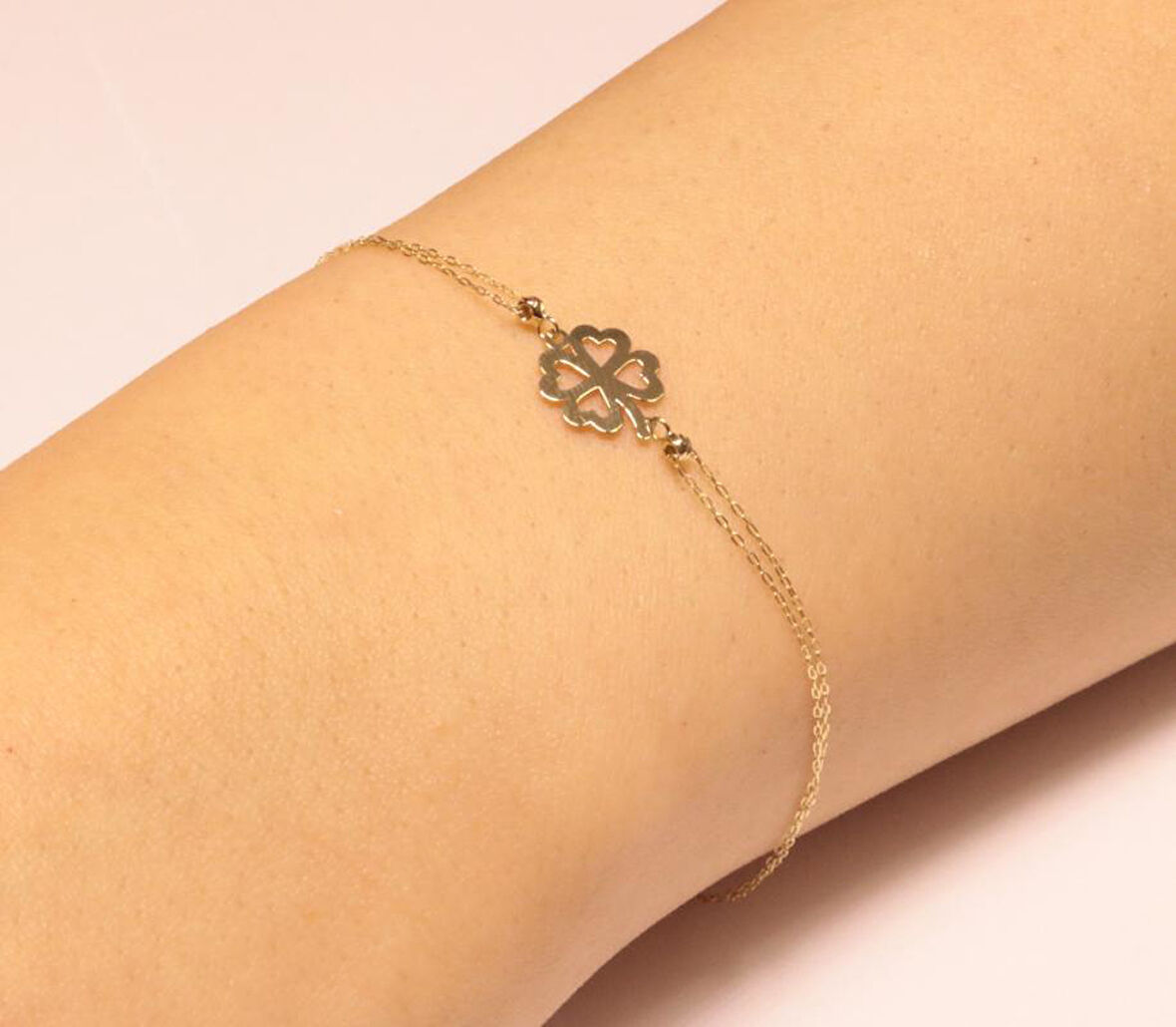 Altın Yonca Model Bileklik 233119