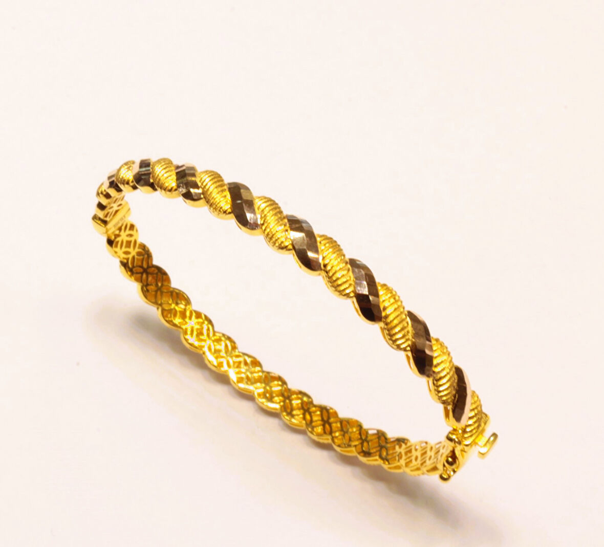  Altın İkili Burma Kelepçe Bilezik