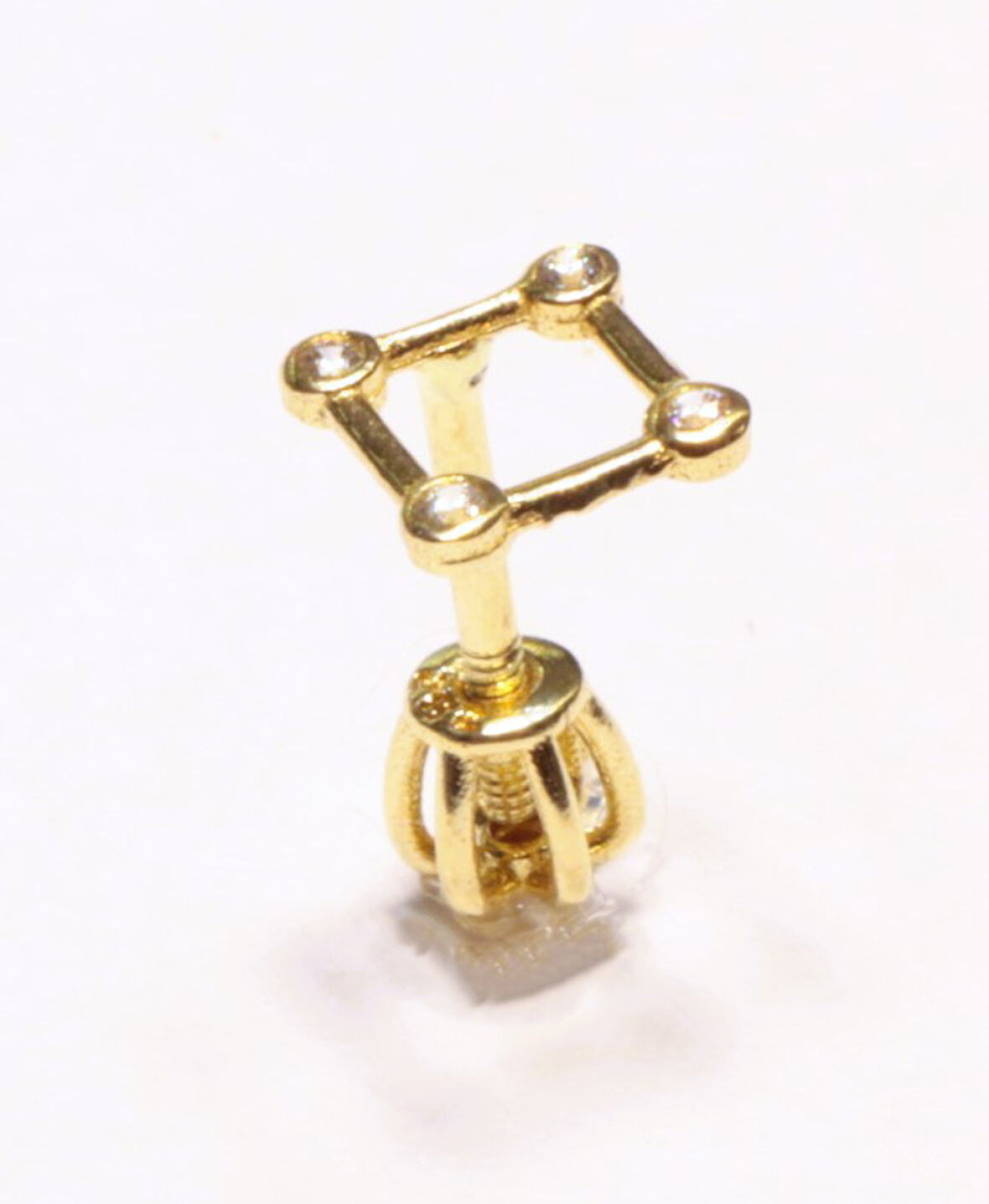  14 Ayar Altın Piercing Tragus Küpe T010