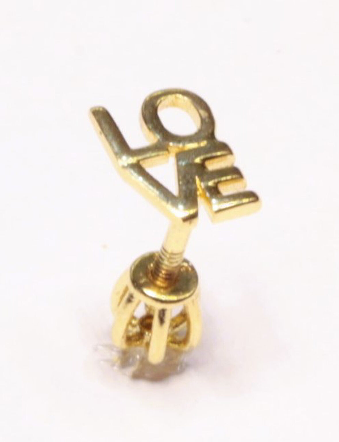 14 Ayar Altın Piercing Tragus Küpe 25114-T017