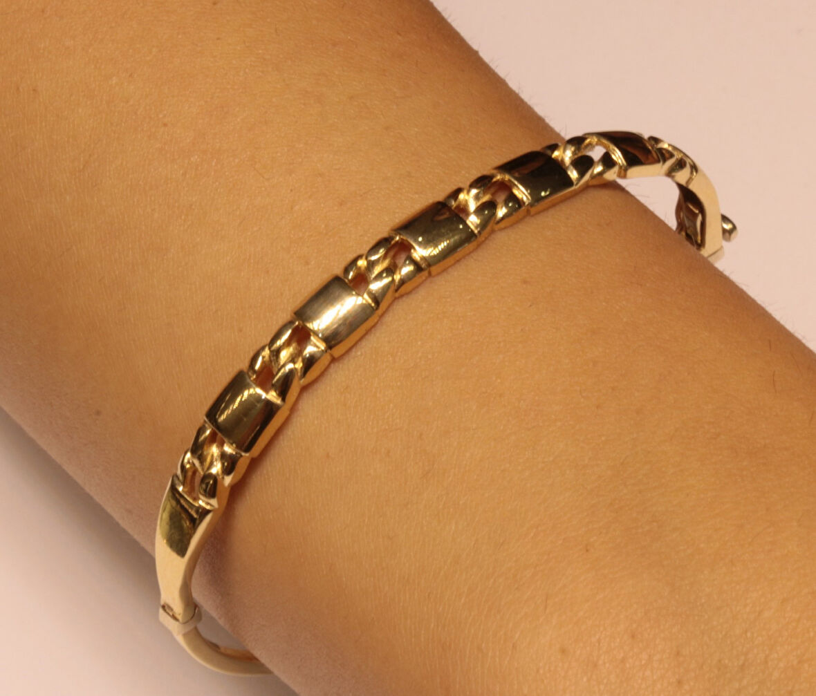  14 Ayar Altın Gurmet Model Kelepçe Bilezik 22010