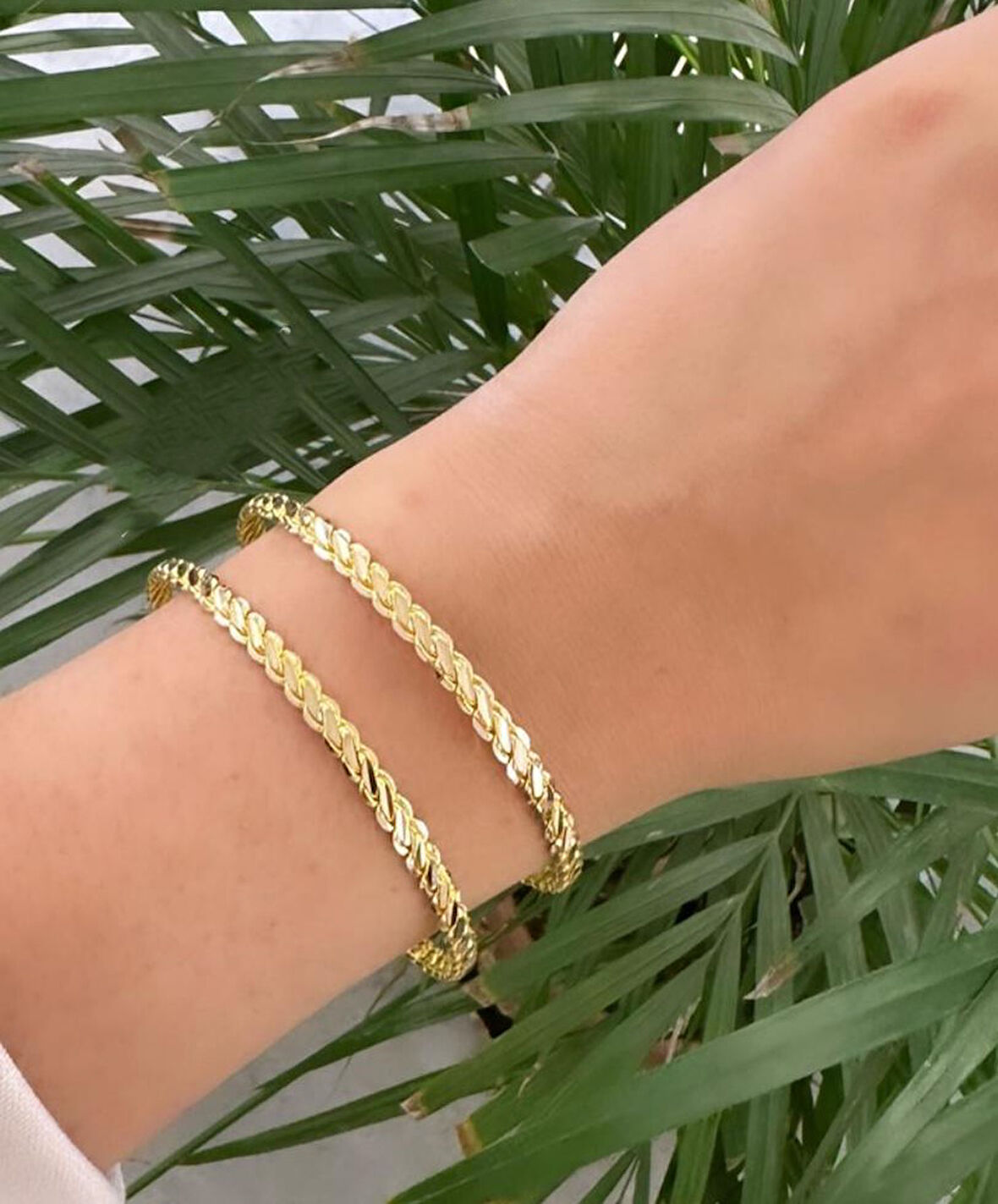  Altın Üçlü Burma Bilezik