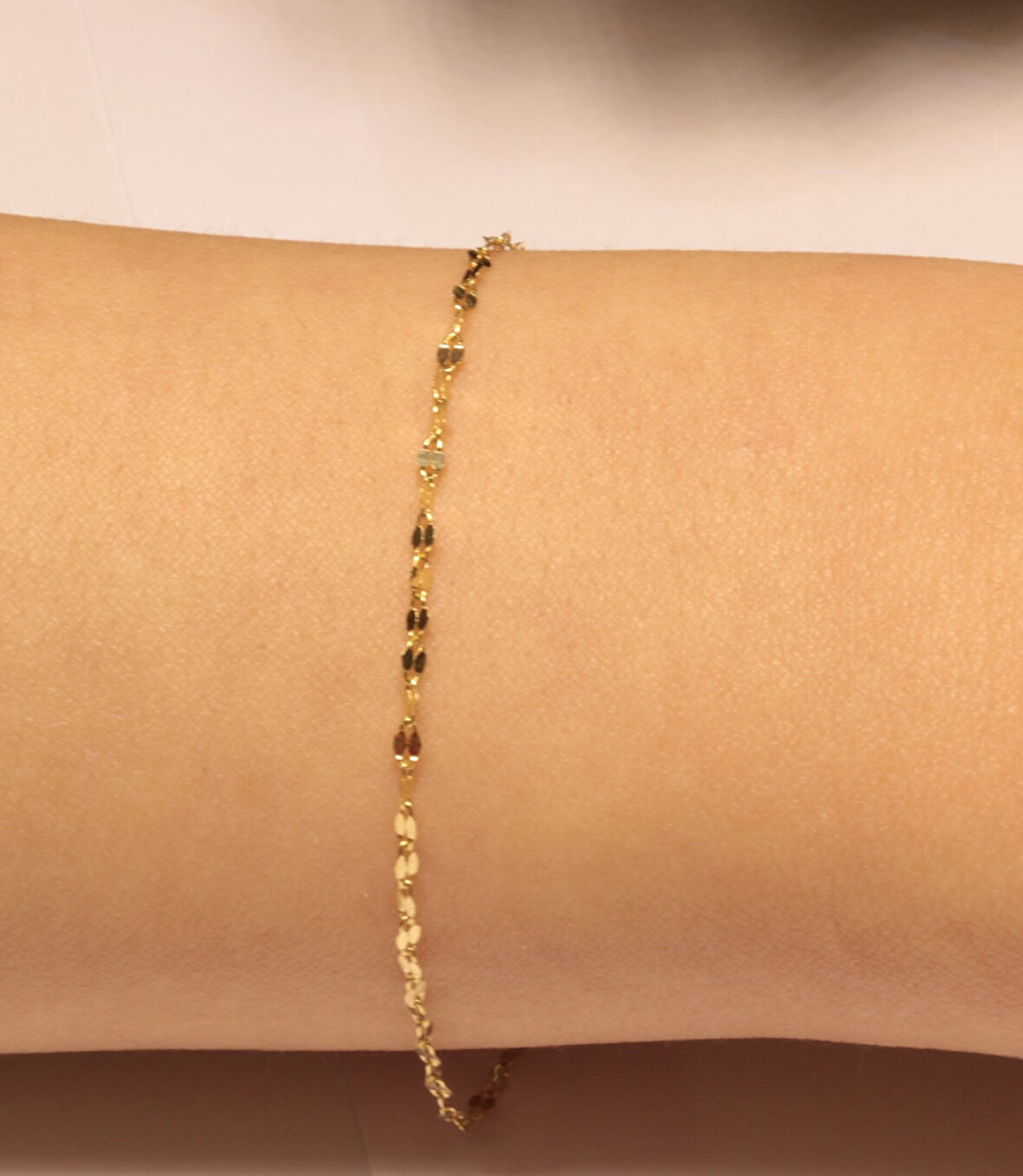 14 Ayar Altın Bomerang Dönerli Bileklik