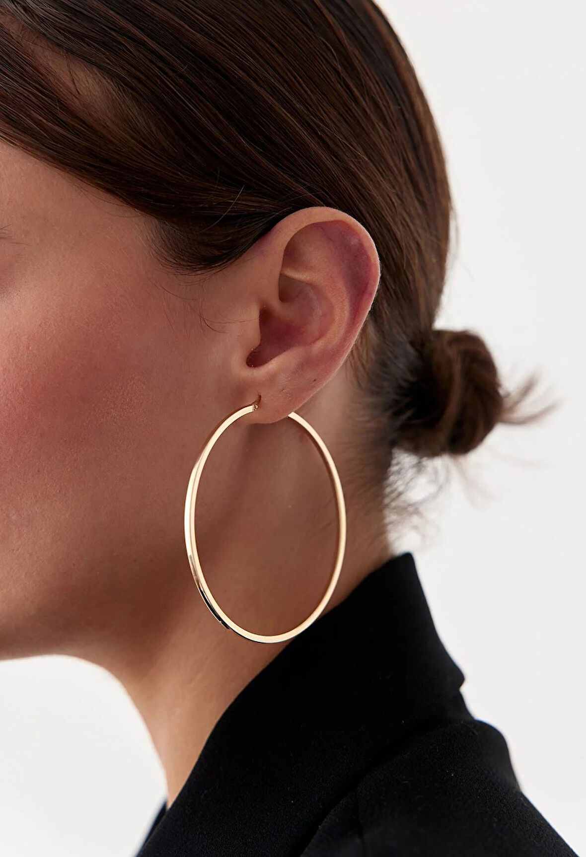  14 Ayar Altın Halka Küpe 25195