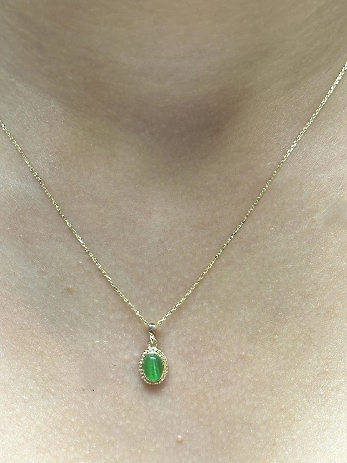 Doğal Taş Kolye Uç Zincir