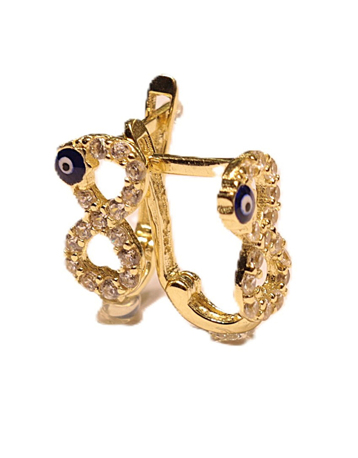  14 Ayar Altın Sonsuzluk Çocuk Küpesi