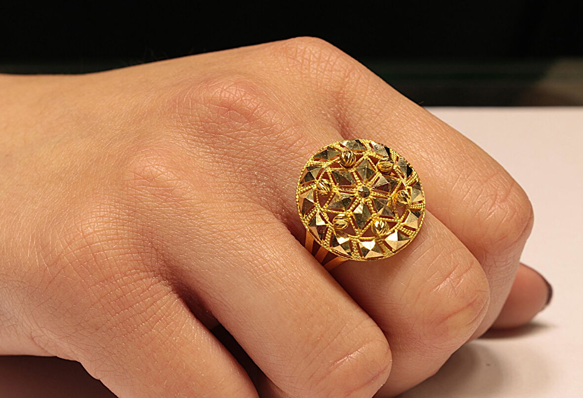 Altın Dorika Toplu Yüzük