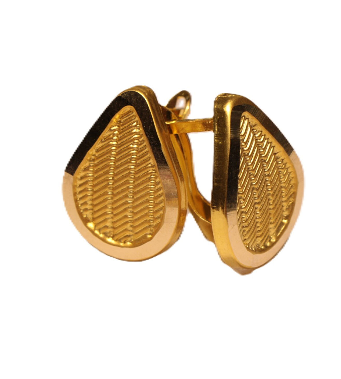  14 Ayar Altın Damla Model Trabzon Hasır Küpe