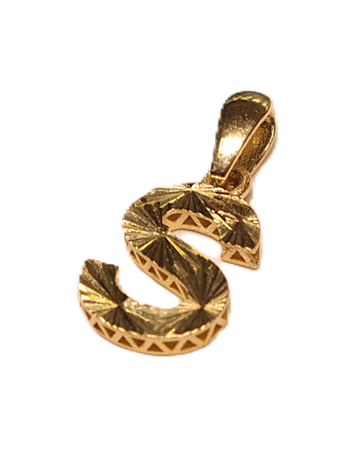  Altın 3 Boyutlu S Harfi