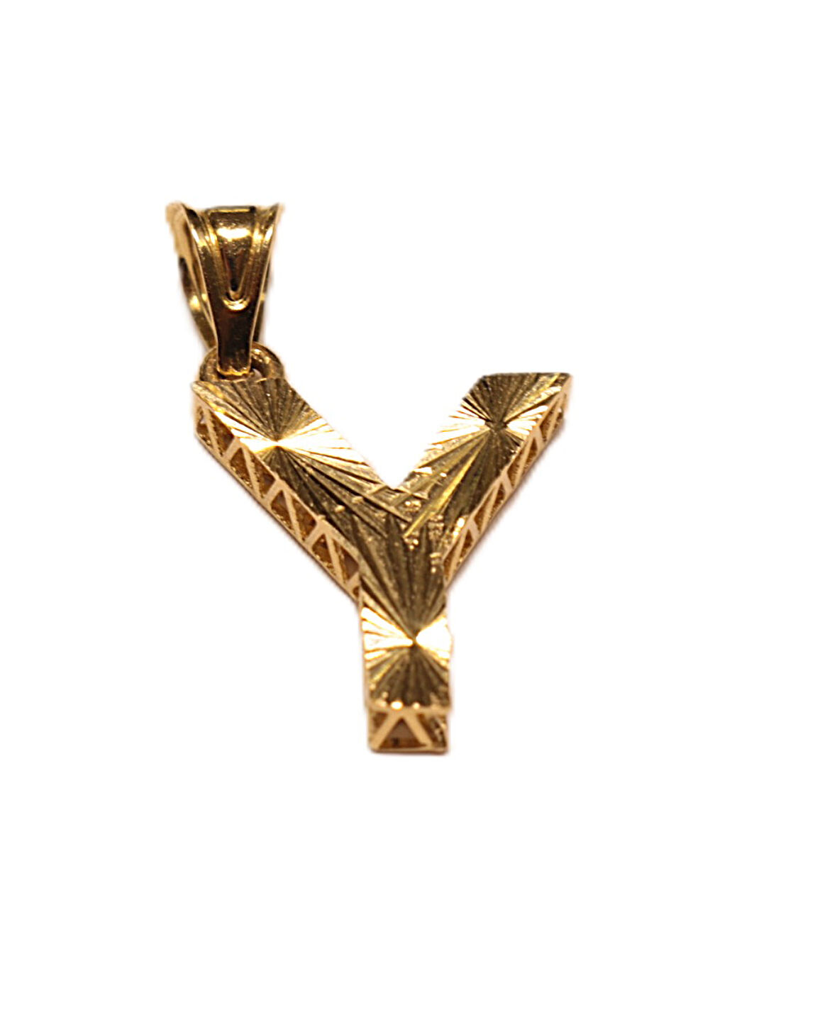 Altın 3 Boyutlu Y Harfi