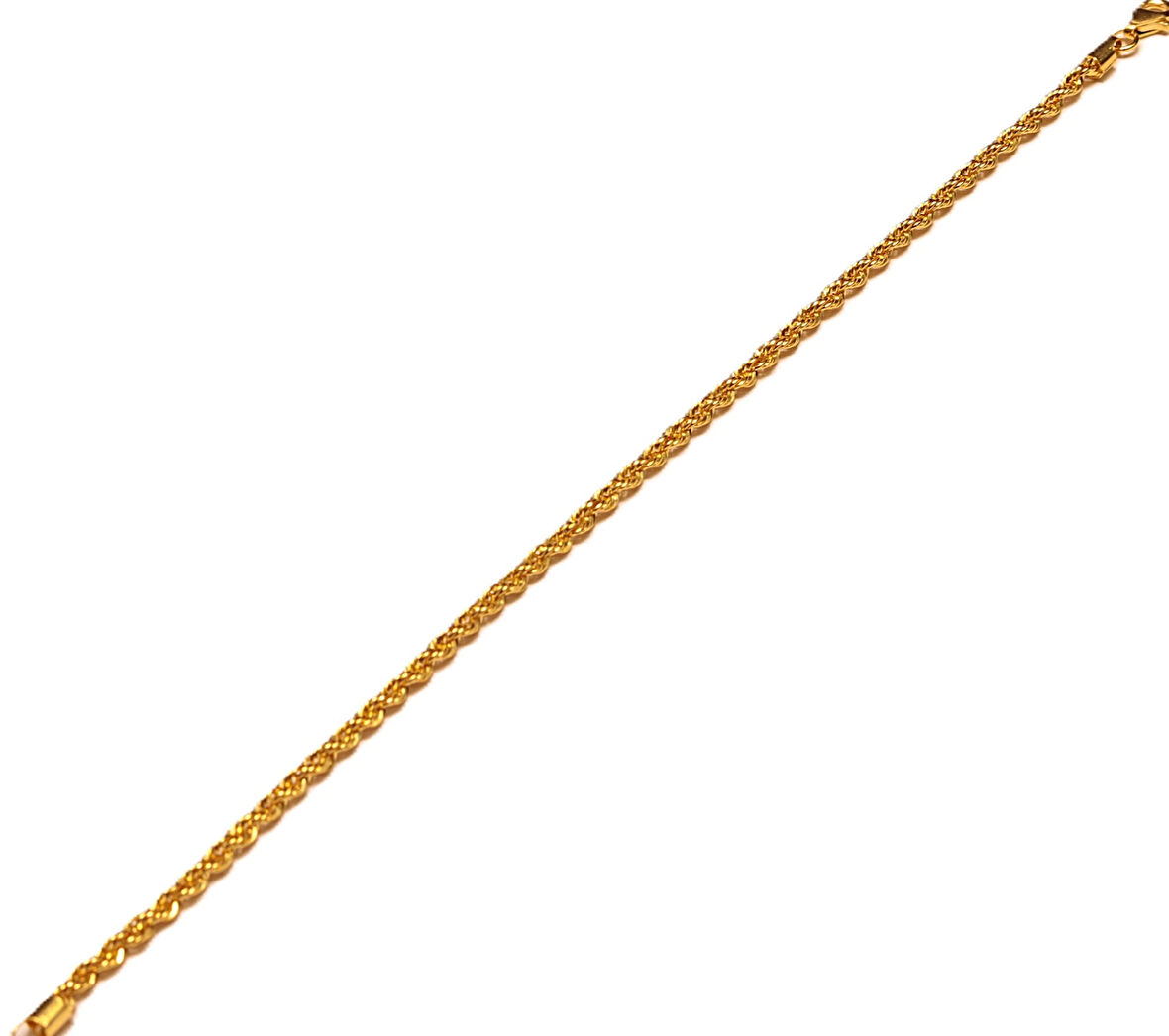 22 Ayar Altın Halat Burgu Bileklik