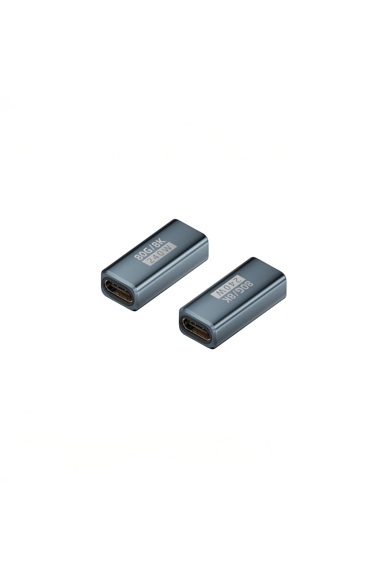 TYPE-C USB 4.0 USB 240W 80 GB USB Bellek 90 Derece Dirsek Dik Açılı L Şeklinde USB4.0 Adaptörü