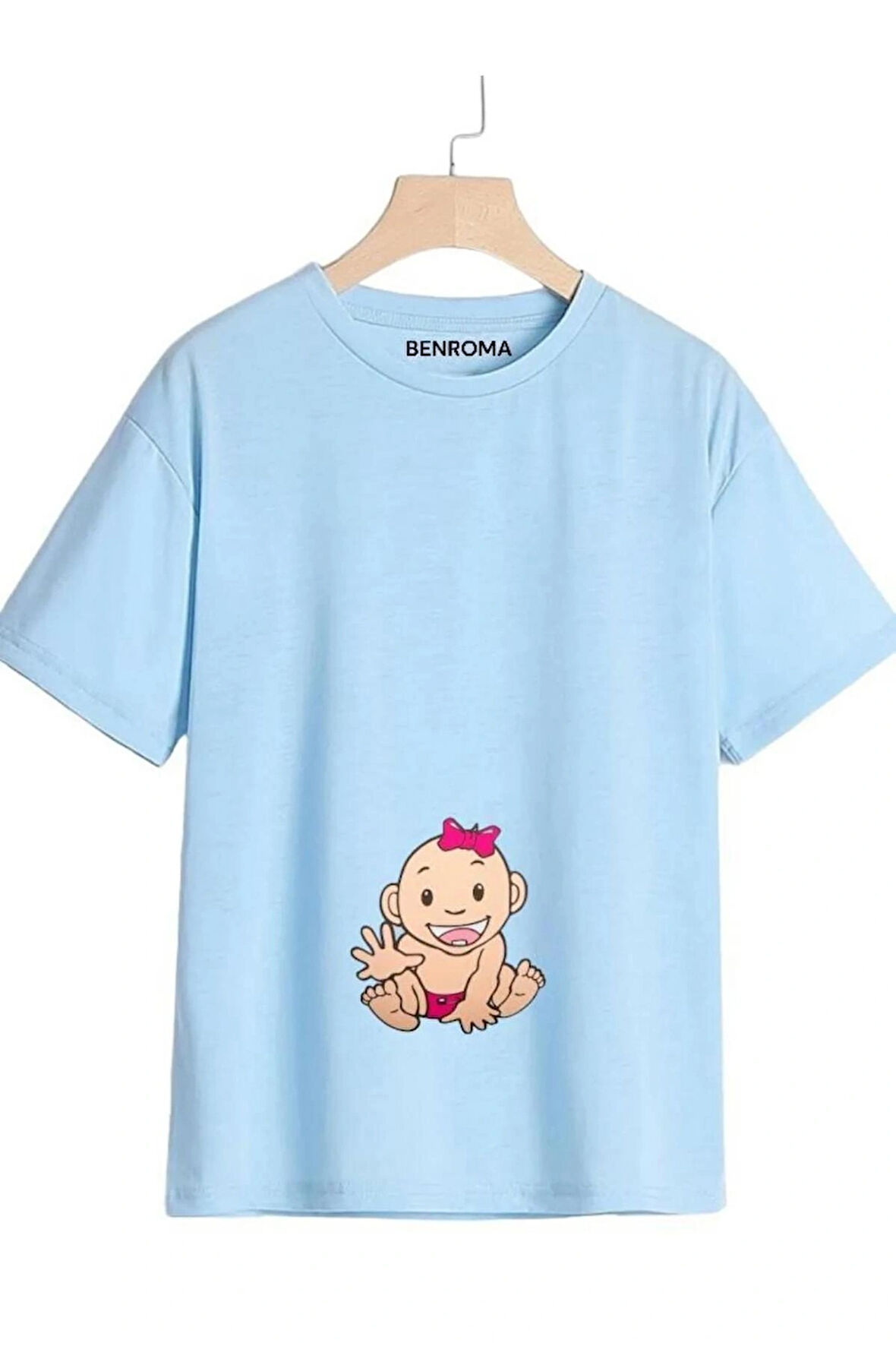 Baskılı Hamile T-Shirt