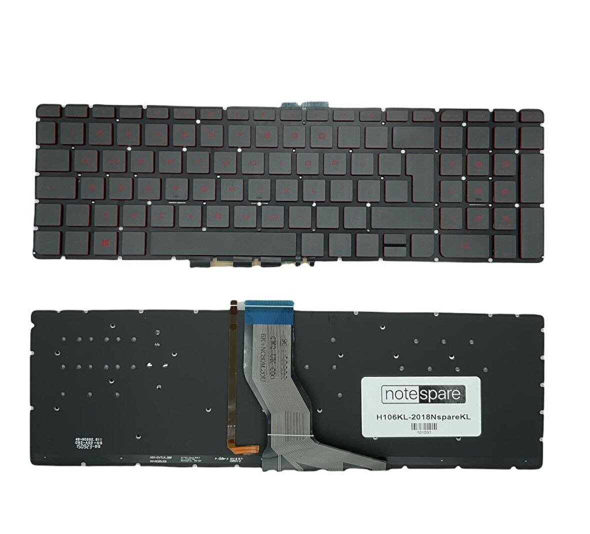 Hp Pavilion 15-au110nt Uyumlu Laptop Işıklı Klavye Siyah TR
