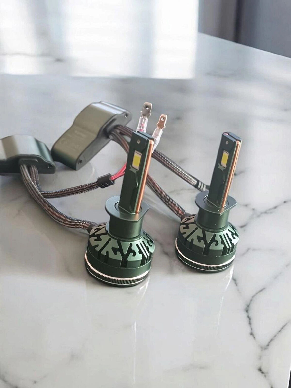 YENİLZD H1  ŞİMŞEK ETKİLİ LED ZENON BEYAZ IŞIK 18000LÜMEN 60W GARANTİLİ ÜRÜN 12-24V FORTE 