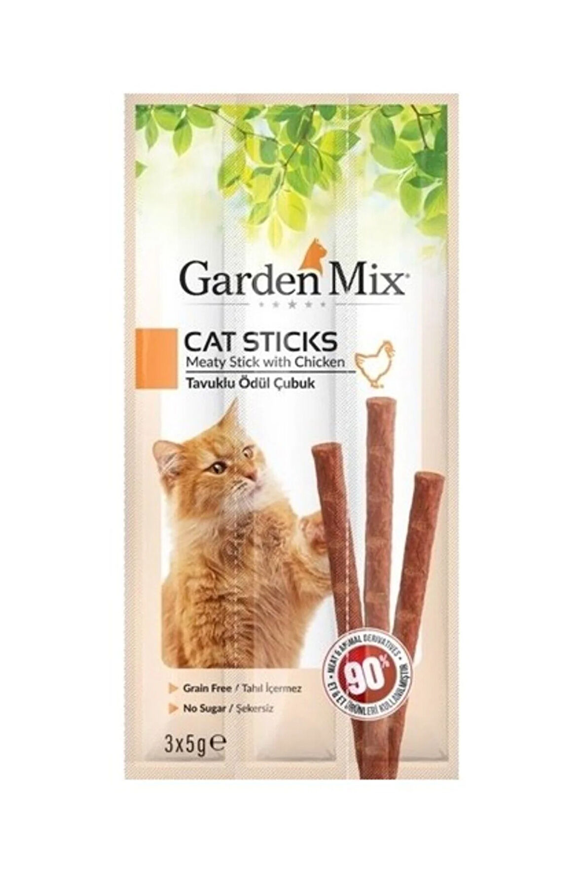 Garden Mix Tavuklu Kedi Stick Ödül 5 gr 6 Adet