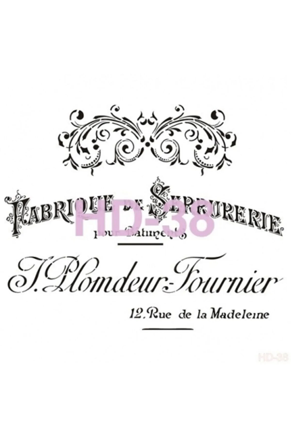 Hd038 Home Dekor Stencil