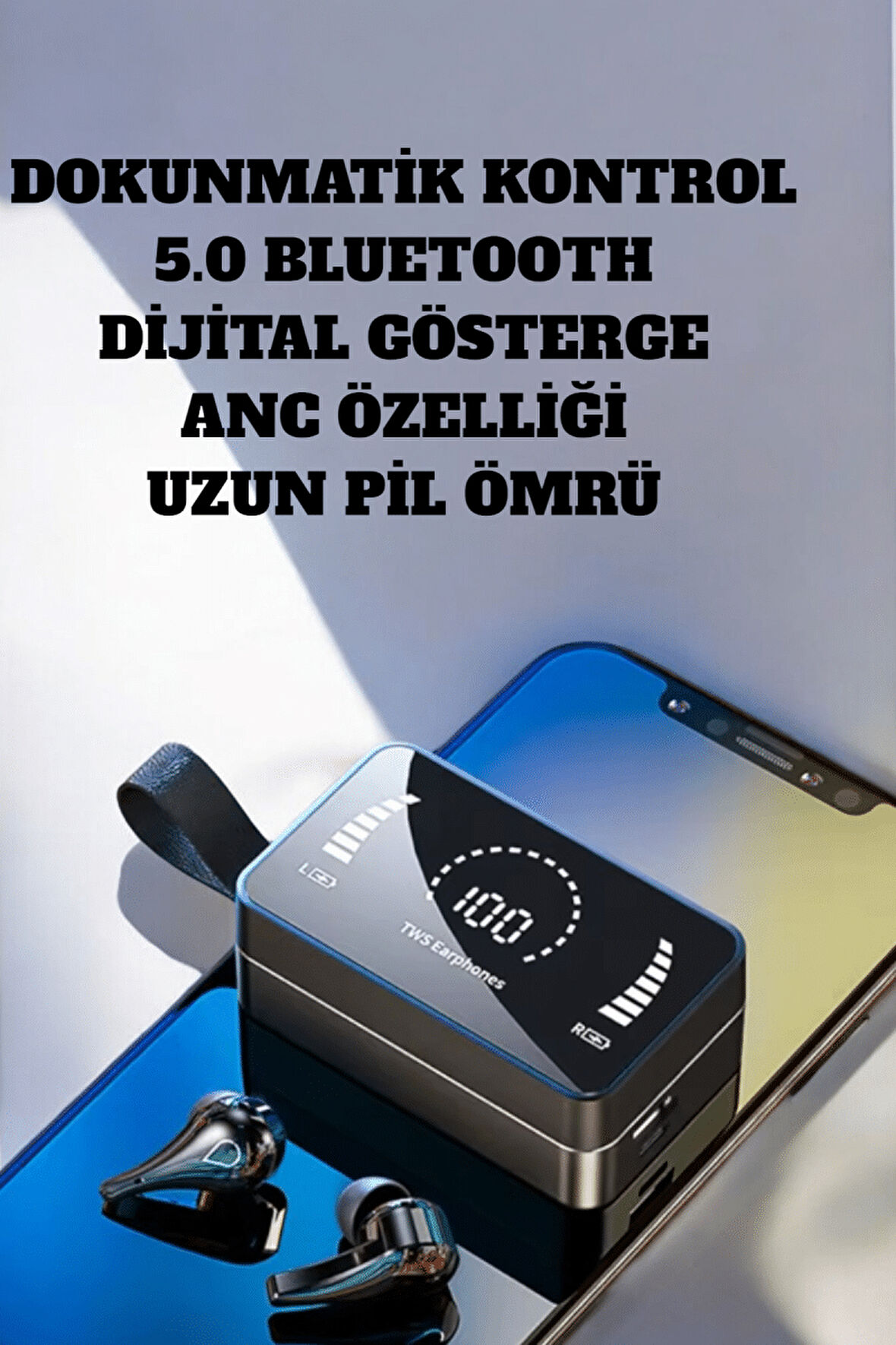 Kablosuz Kulaklık H3S Dijital Şarj Göstergeli