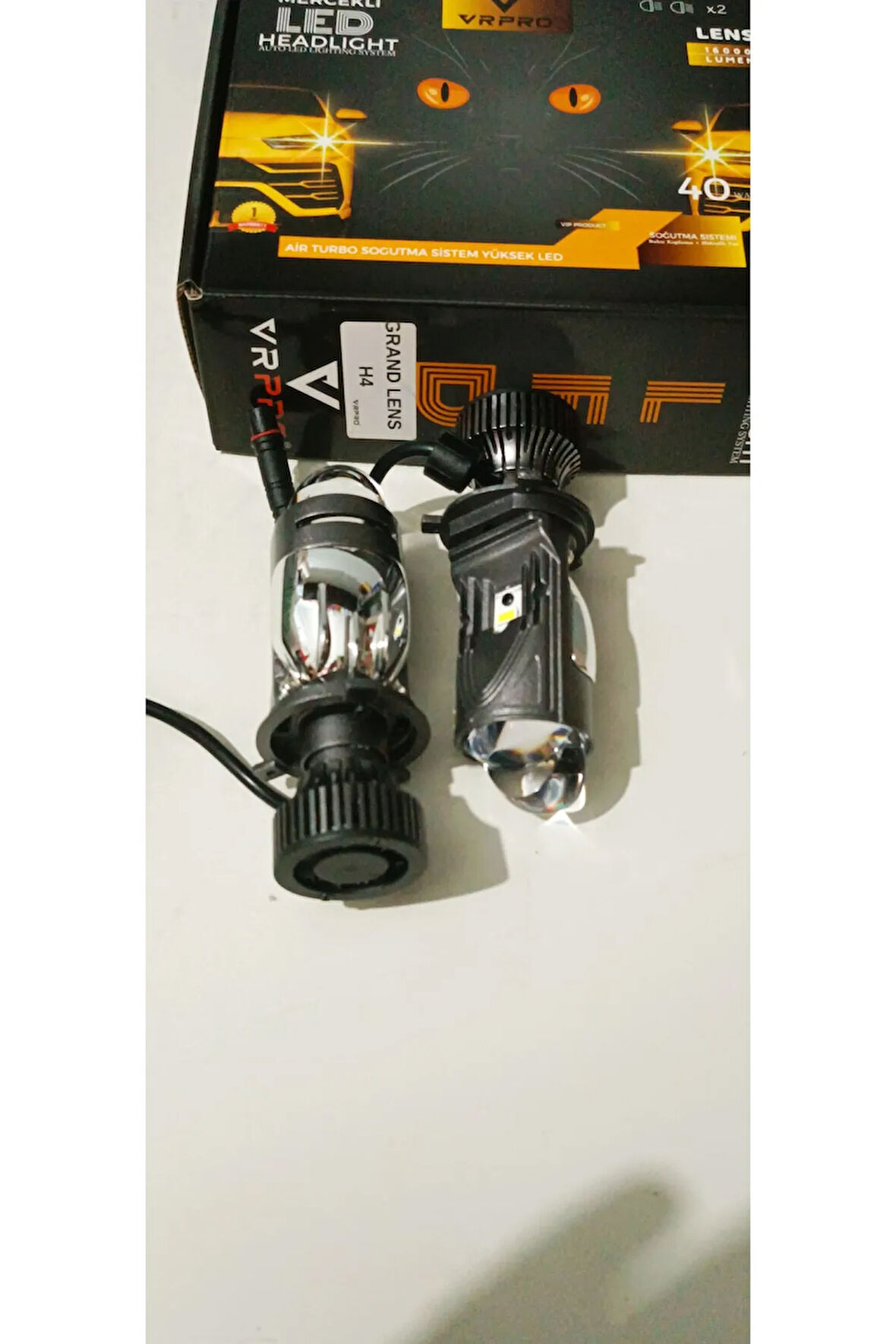 Yenilzdh4mercekli Led Far Ampulü 50wgüç 20.000 Lümen Garantili H4mercekli Grant Led Xenon