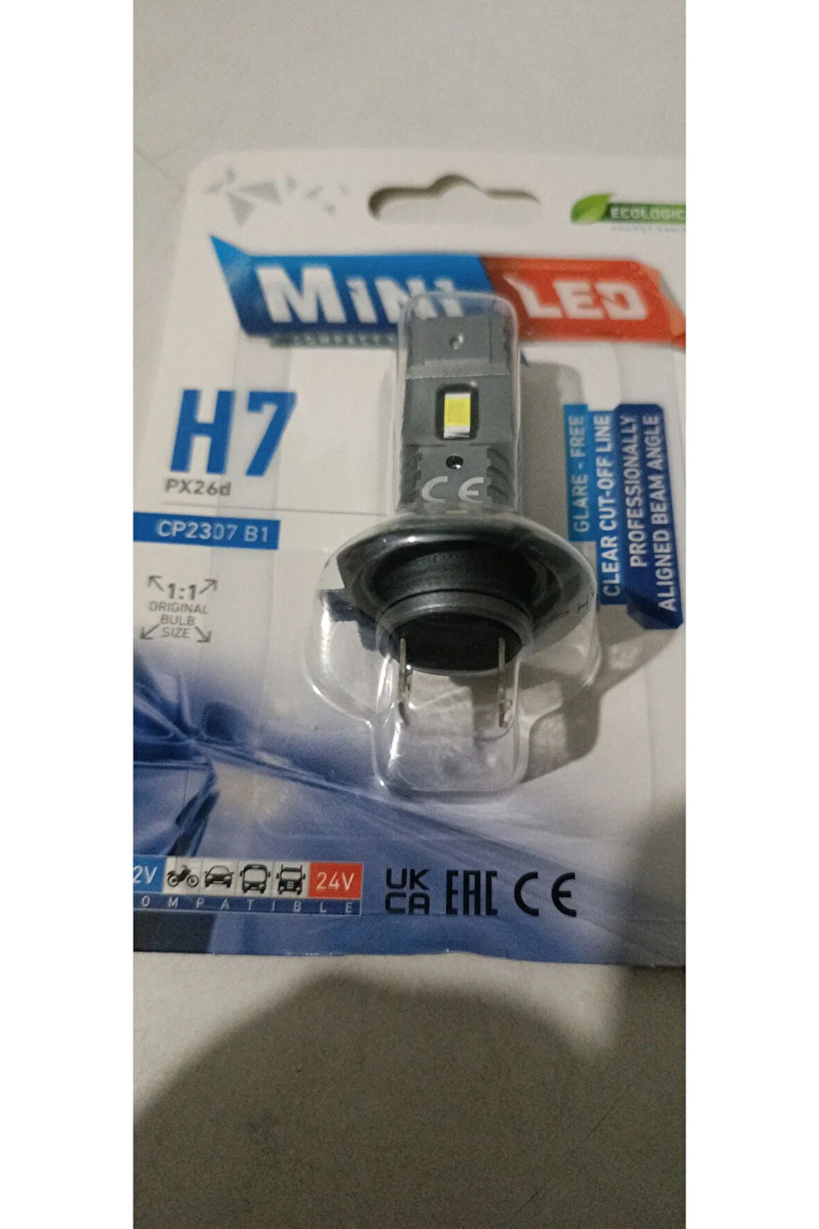 H7 Mini COMPACT  Led Oto Ampul Photon 2li Set 2ADET