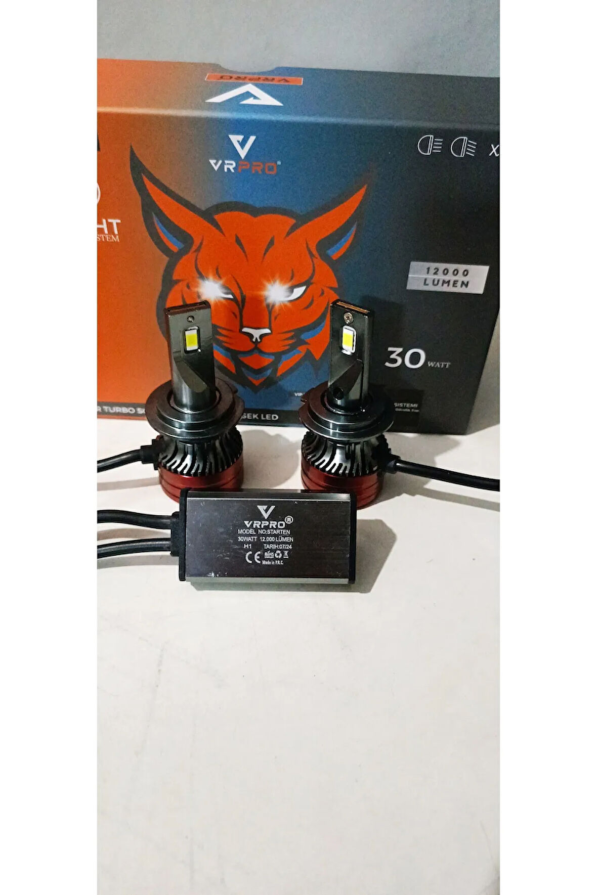 VRPRO STARTEN H7 SLİM LED XENON 12000 LÜMEN GARANTİLİ Profesyonel LED