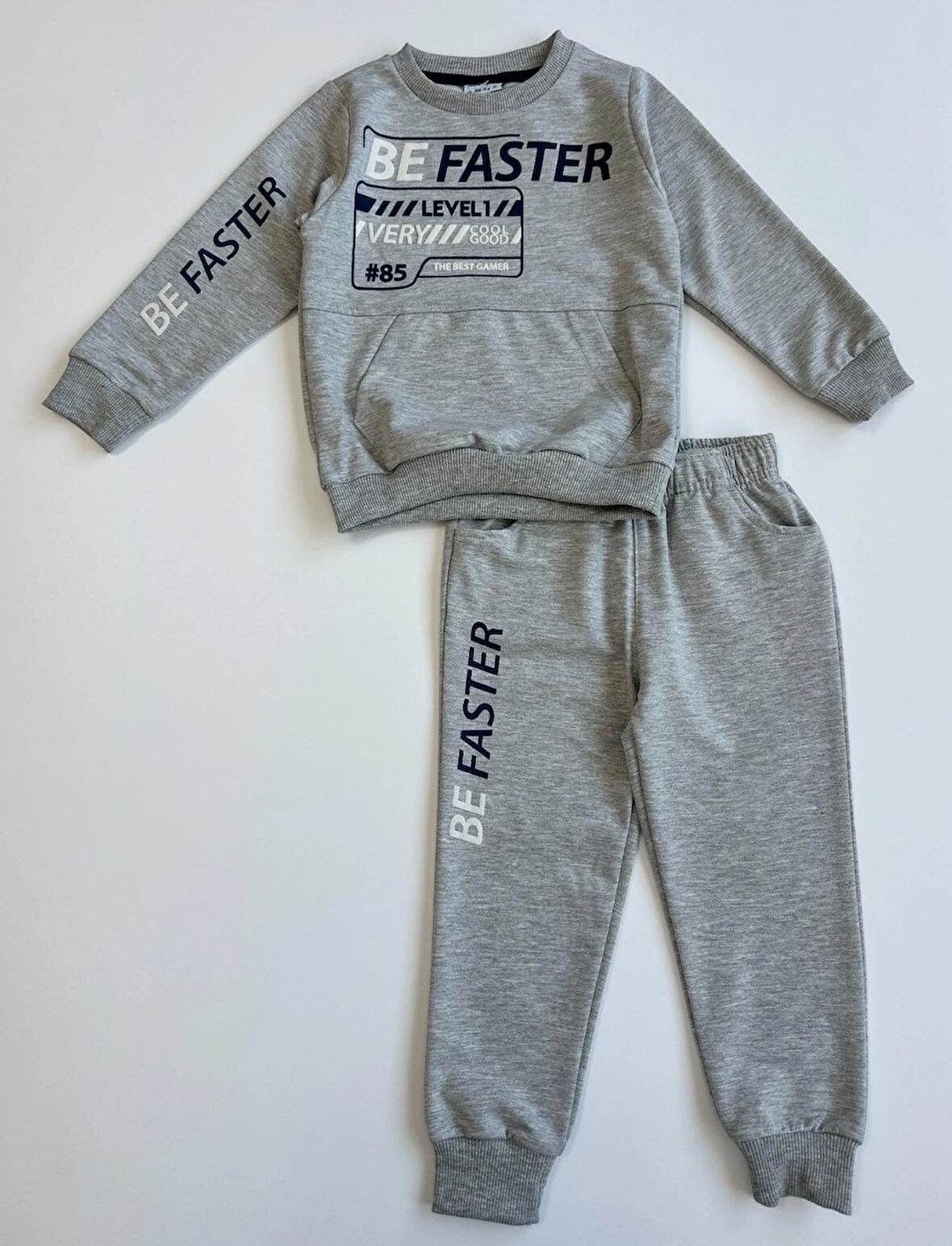 Beli Lastikli Erkek Çocuk Eşofman Takımı