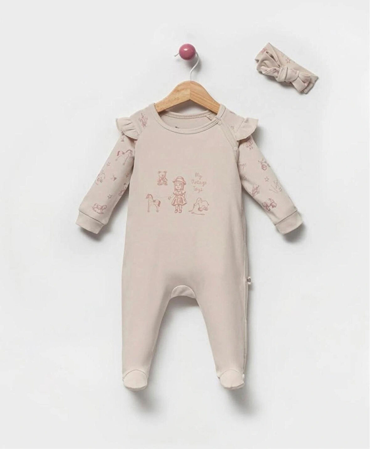 Toys Fırfırlı Yandan Çıtcıtlı Bandanalı Tulum