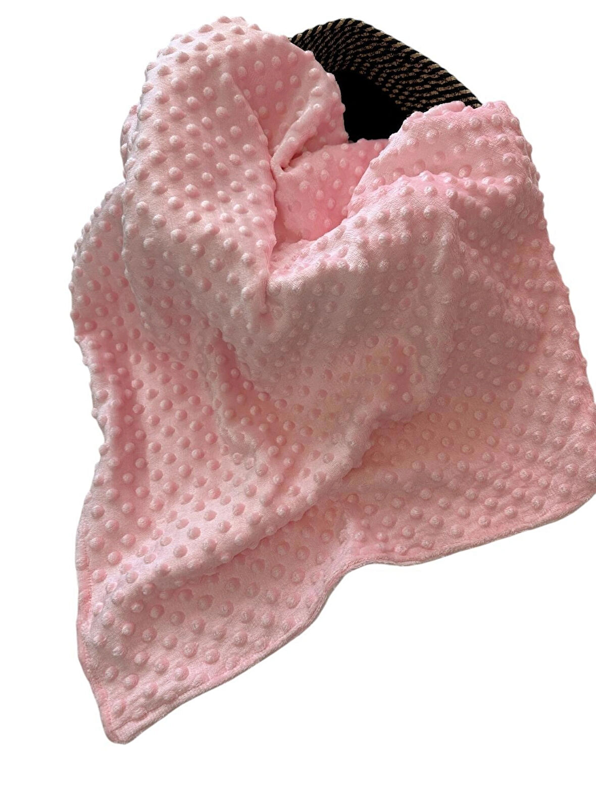  Pembe Çift Taraflı Nohut Bebek Battaniyesi
