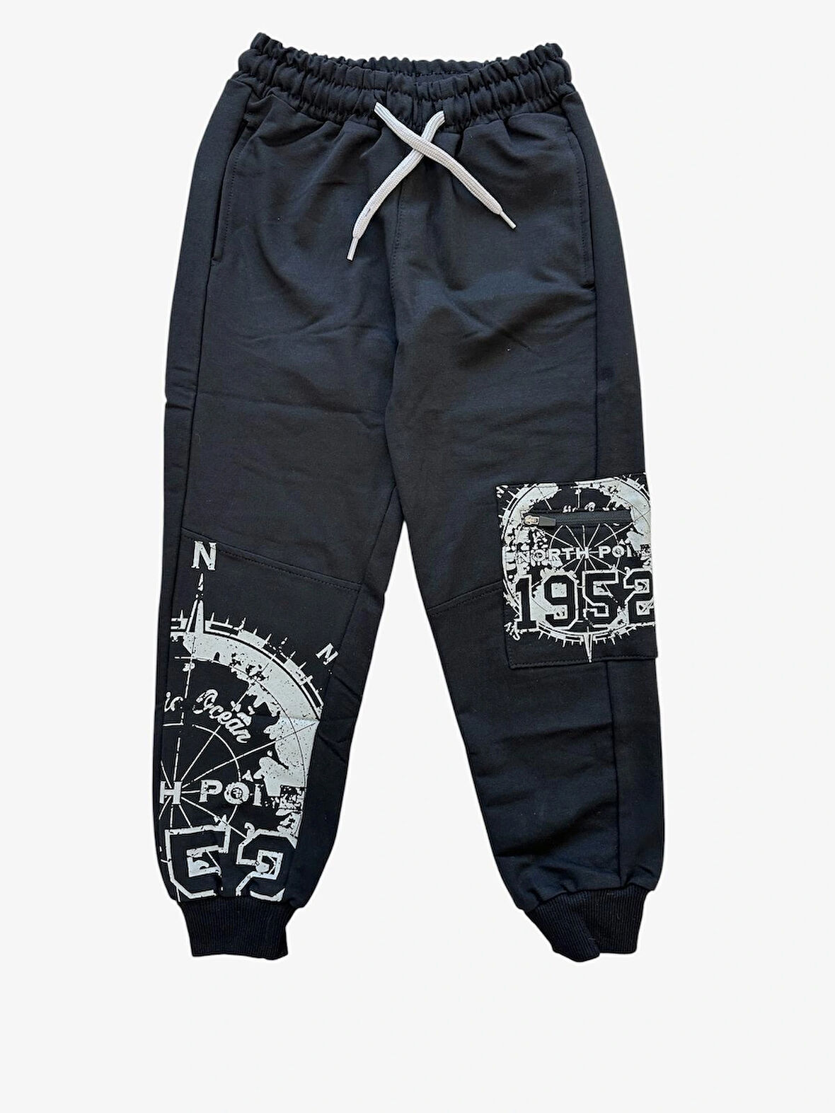 Kargo Cepli Erkek Çocuk Beli Lastikli Eşofman Altı