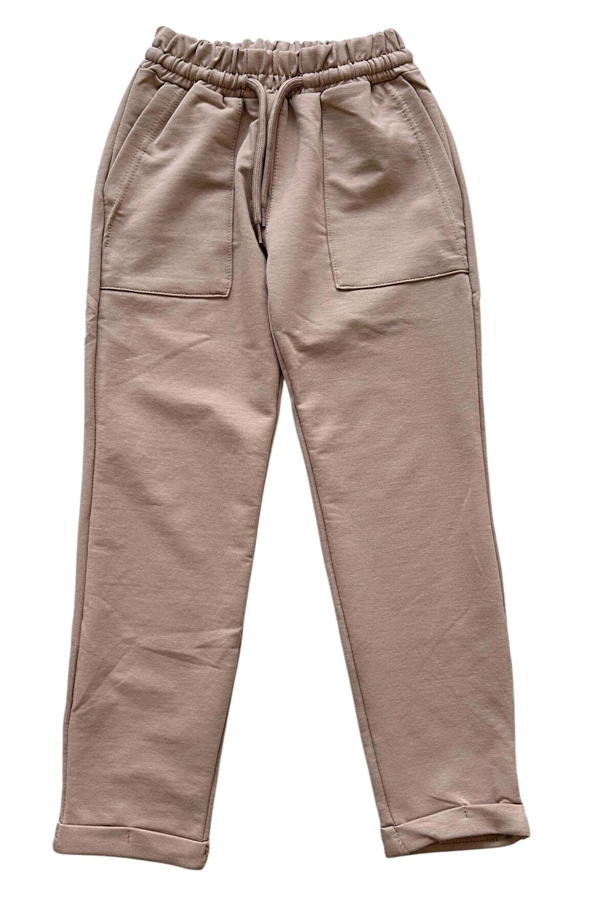 Çift Cepli Erkek Çocuk Kahve Eşofman Altı