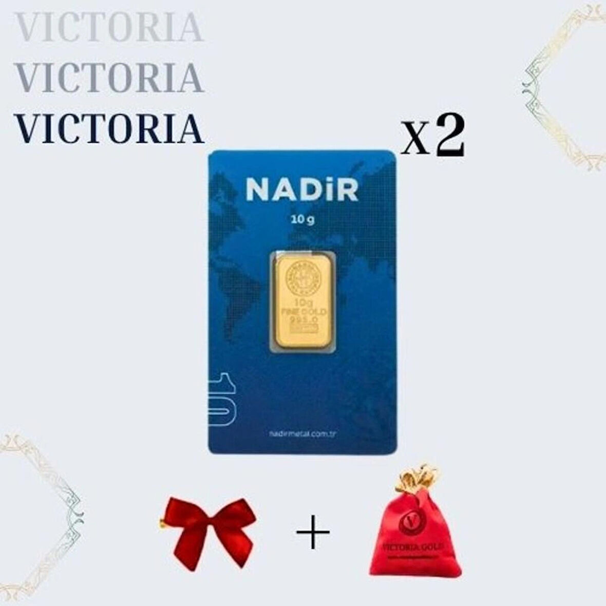 2 Adet 10 gr 24 Ayar 995 Altın
