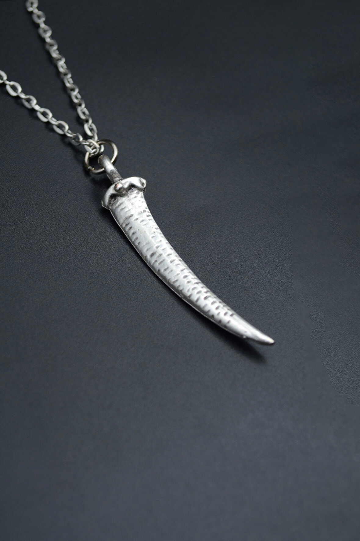 Fil Dişi Düz Zincir Kolye