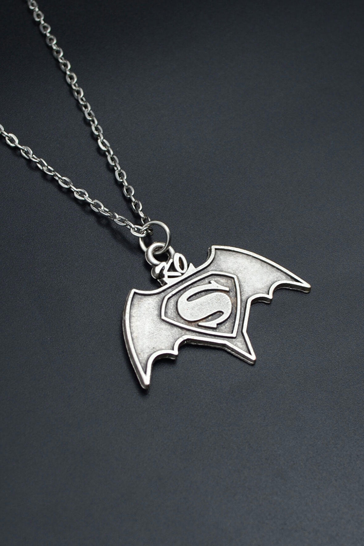 Batman Süperman Düz Zincir Kolye