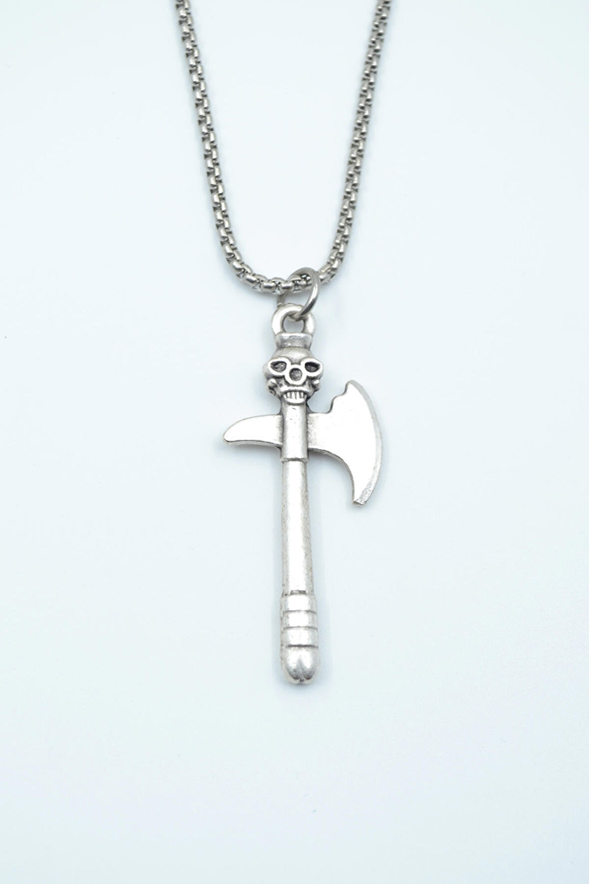 Kuru Kafa Balta Örme Zincir Kolye