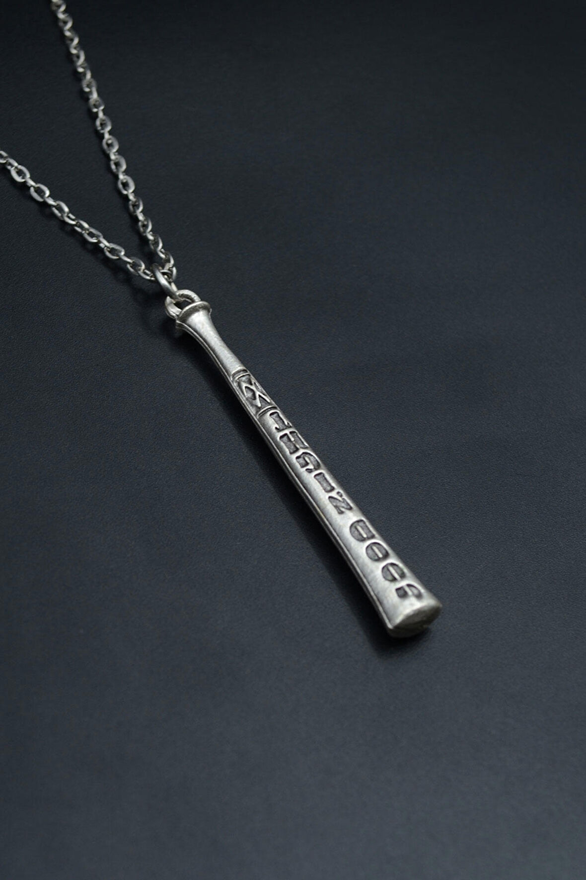 Beyzbol Sopası Düz Zincir Kolye